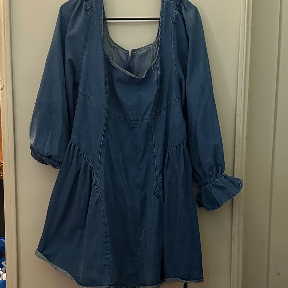 Blue Denim Tunic Dress
